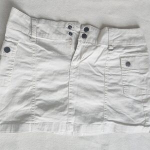 Charlotte Russe Beige Cargo Mini Skirt